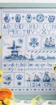 Delft Delights by Susan Bates from Cross Stitcher 381 PCS