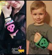 Articles of a domestic goddess-  Donna Knox- Adjustable Skull Wristband