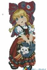 Malkia - Girl with Kitten