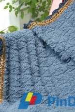 Fluted Rib Baby Blanket by Karen Turnbull