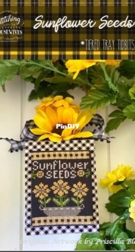 Stitching with the Housewives - Tiered Tray Tidbits - Sunflower Seeds