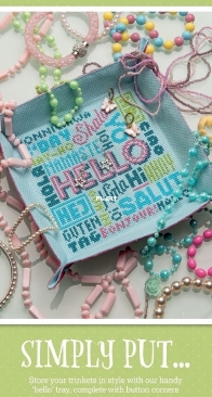 Simply Put - Hello by Emma Congdon from Cross Stitcher 374 PCS + XSD
