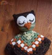 Ham and Eggs - Heather Jarmusz - Sleepy Owl Security Blankie
