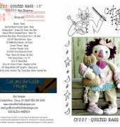 Cat and the fiddle designs CF227 Quilted rags 15"