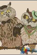 Mandarinks Design - Sweet Couple (a couple of owls) by Nadezhda Grigorieva / Grigoryeva Надежда Григорьева