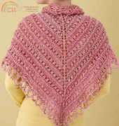 Lion Brand Yarn L10579 Chianti Shawl / Lace Shawl