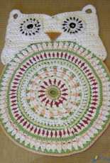 ATERGcrochet -Greta Tulner - Owl rug