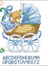 Vervaco 70.660 Boy Bear Carriage xsd
