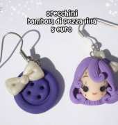 Orecchini Bambola di Pezza Lilla by Wendyland