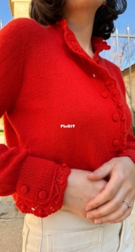 Poppy Bloom Sweater by Camille K - French