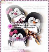 Angels Chest Boutique - Mary Angel Morris - Cute Penguins Beanie