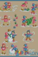 Snow Adorables by Maria Diaz from Cross Stitcher UK 312 XSD + PCS