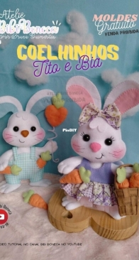 Atelie Bibi Boneca - Tito and Bia Bunnies - Coelhinhos Tito-e-Bia - Portuguese - Free