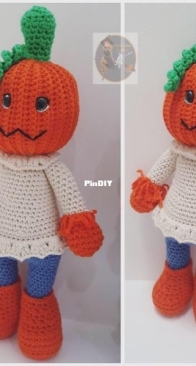 Stitch Witch Creations - Sarah Louise Read - Patch the Pumpkin Man
