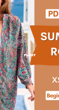 IndiePattern - Marina - Summer Robe - Sizes XS-XXL - AIPattern