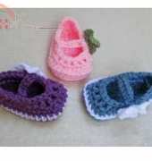 Tampa Bay Crochet - Mary Jane Skimmer Booties - FREE