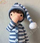 Crejanne Creations - Sven in Pyjamas - Sven in Pijamas - Dutch
