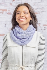 Red Heart LM5916 Perfection Knit Cowl by Sara Kay Hartmann-Free