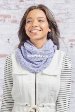 Red Heart LM5916 Perfection Knit Cowl by Sara Kay Hartmann-Free