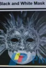 Artecy Cross Stitch - Black and White Mask
