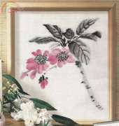 Embroidered pictures January 2014 Winter Flower