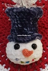 Annabella Crochet - Dapper crochet Snowman Bauble - Free