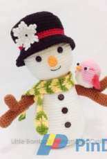 Little Bamboo Handmade - Snowman And Bird