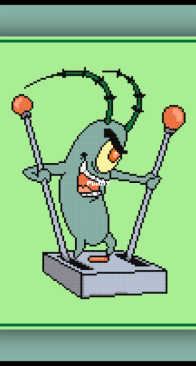 Cross Stitch Quest - Plankton - SpongeBob SquarePants - Free