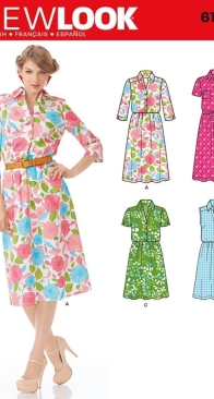 New Look - 6180 Dress - Sizes 10-22 - English, Spanish