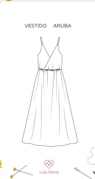 Lulú Ferris - LF144 Aruba Dress - Vestido Aruba - Sizes 34-56 - Spanish