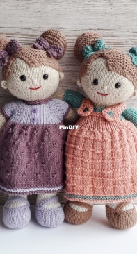 Lilly and May dolls by Claire Fairall Designs