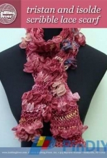 Tristan and Isolde Scribble Scarf by Karen Klein/Knitting Fever-Free