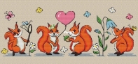AnnaXstitch - Summer Squirrels - 0678 by Anna Nolfina