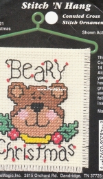 Needle Magic Inc. NMI Stitch N Hang 3921 - Beary Christmas