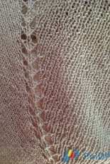 Undeniable Glitter-Silver Semi-Circular Shawl by Alyssa Titus-Free