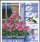 Dimensions 65037 Flowers and Hummingbird