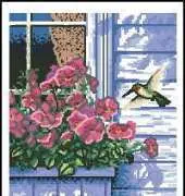 Dimensions 65037 Flowers and Hummingbird