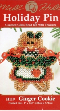 Mill Hill - Holiday Pin H119 Ginger Cookie XSD