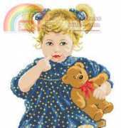 Vervaco 45.681 Girl with teddy