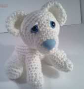 Mary Walker- Ava Baby Polar Bear AmiPal Amigurumi Stuffed Softie Pattern- Free