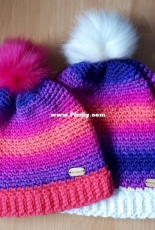 Yarnpretty - Trina Bellows Doane - Mommy & Me Forever Beanie Set - Free