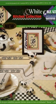 True Colors - Great Big Graphs VCL-20119 - Black and White Kitchen Collection By Michele Johnson