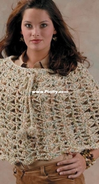 Red Heart - Marilyn Coleman - LW1443 The Capelet - Free