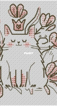 AK-151 Marshmallow Crown Cat by Alisa Okneas
