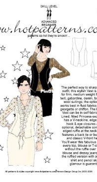 Fabric.com - Hot Patterns - Shining Star Waistcoat - Free