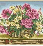 Panna C-114 Roses in Basket