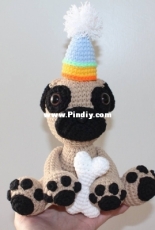 I Heart Gantsilyo - Crochet Pug Puppy - Free