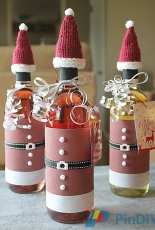 Knit Hats for Wine Bottles by Beverly Leestma-Free