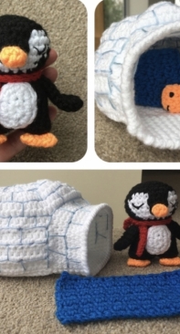 Laura Loves Crochet - Laura Sutcliffe - Penguin and Igloo playset