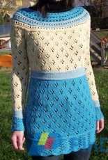 Eyelet "Quatrefoil" Sweater by Teresa Cirello-Eng,Italian-Free
